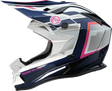 MOOSE OFFROAD MR3 Helmet - F.A.F. - White/Navy/Pink - Large 0110-8950