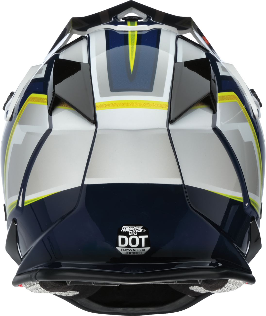 MOOSE OFFROAD MR3 Helmet - F.A.F. - White/Navy/Green - Large 0110-8945