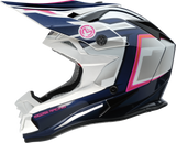 MOOSE OFFROAD MR3 Helmet - F.A.F. - White/Navy/Pink - Small 0110-8948