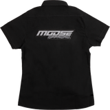 MOOSE OFFROAD Women's Moose Offroad Shop Shirt - Black - XS MRS01S7BCHXSR