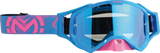 MOOSE OFFROAD XCR Goggle - Blue/Pink - Blue Mirror Lens 2601-3163