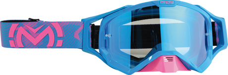 MOOSE OFFROAD XCR Goggle - Blue/Pink - Blue Mirror Lens 2601-3163