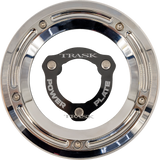 TRASK Derby Cover with Power Plate - Chrome/Black - Kit - '17-'25 Harley-Davidson TM-0051-CH-BK