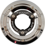 TRASK Derby Cover with Power Plate - Chrome/Black - Kit - '18-'25 Softail TM-0052-CH-BK