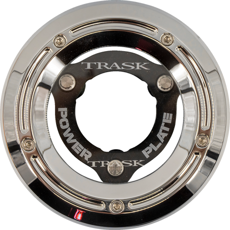 TRASK Derby Cover with Power Plate - Chrome/Black - Kit - '18-'25 Softail TM-0052-CH-BK