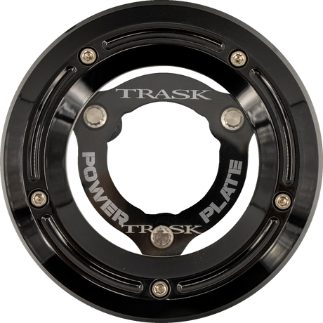 TRASK Derby Cover with Power Plate - Black - Kit - '18-'25 Softail TM-0052-BK-BK