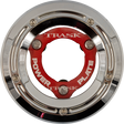 TRASK Derby Cover with Power Plate - Chrome/Red - Kit - '18-'25 Softail TM-0052-CH-RD
