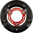 TRASK Derby Cover with Power Plate - Black/Red - Kit - '18-'25 Softail TM-0052-BK-RD