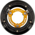 TRASK Derby Cover with Power Plate - Black/Gold - Kit - '18-'25 Softail TM-0052-BK-GD