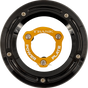 TRASK Derby Cover with Power Plate - Black/Gold - Kit - '17-'25 Harley-Davidson TM-0051-BK-GD