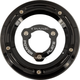 TRASK Derby Cover with Power Plate - Black - Kit - '17-'25 Harley-Davidson TM-0051-BK-BK