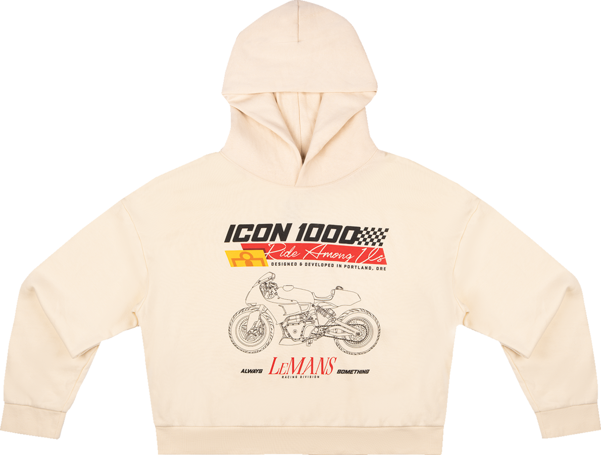 ICON Women's Always Something* Hoodie - Ivory - Large 3051-1264