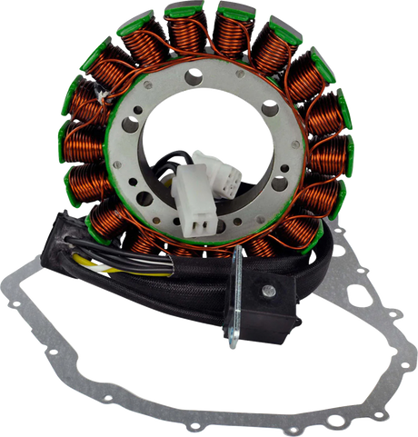 RM STATOR Stator with Crankcase Cover Gasket - Arctic Cat/Suzuki RM01015G