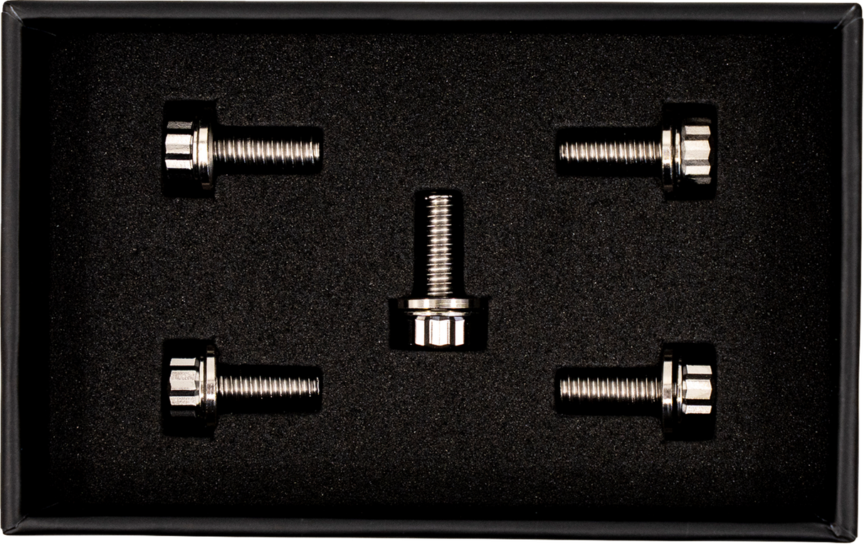TRASK Bitchin' Bolts Hardware Kit - Titanium - M8 - Derby Cover TM-1050-A