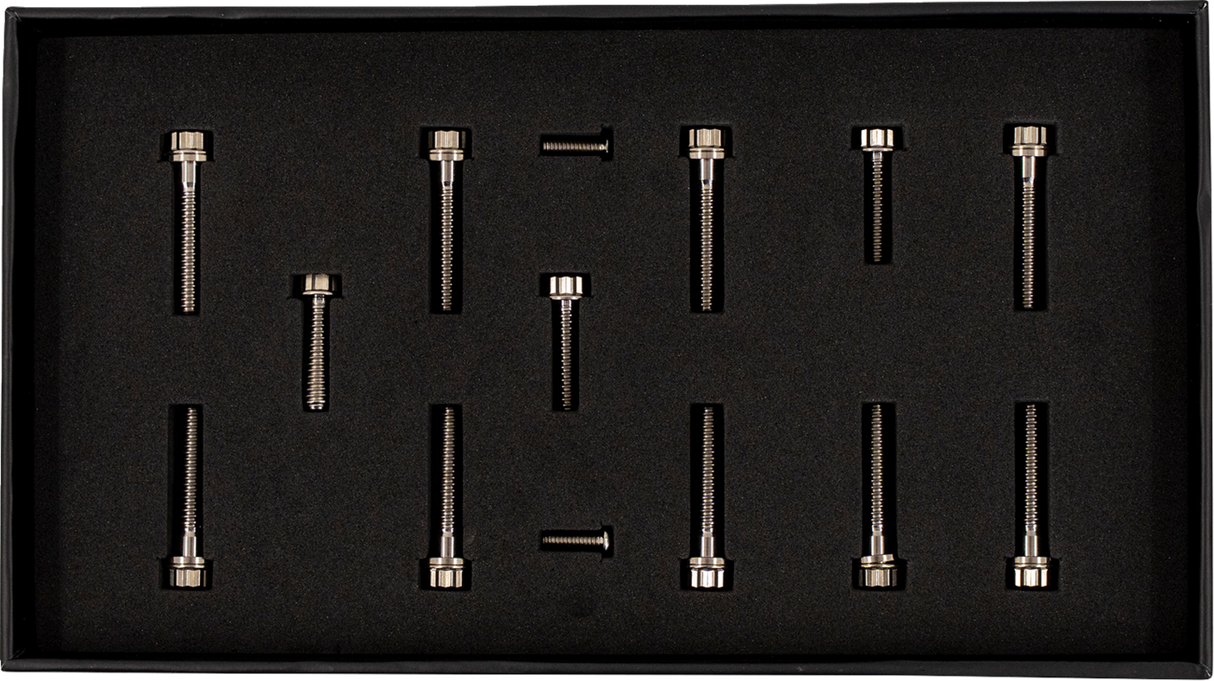 TRASK Bitchin' Bolts Hardware Kit - Titanium - M8 - Cam Cover TM-1050-C