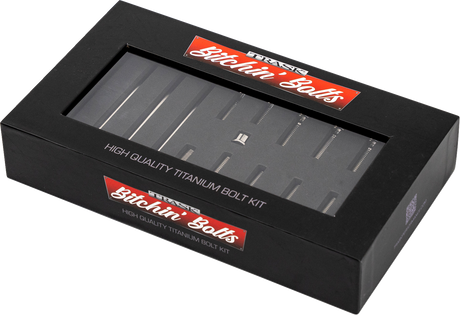 TRASK Bitchin' Bolts Hardware Kit - Titanium - M8 - Primary Cover TM-1050-G