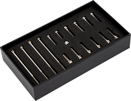 TRASK Bitchin' Bolts Hardware Kit - Titanium - M8 - Primary Cover TM-1050-G