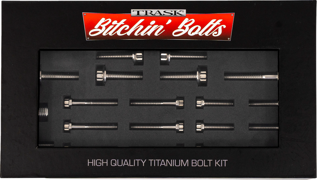 TRASK Bitchin' Bolts Hardware Kit - Titanium - M8 - Transmission TM-1050-I