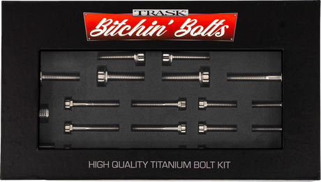 TRASK Bitchin' Bolts Hardware Kit - Titanium - M8 - Transmission TM-1050-I