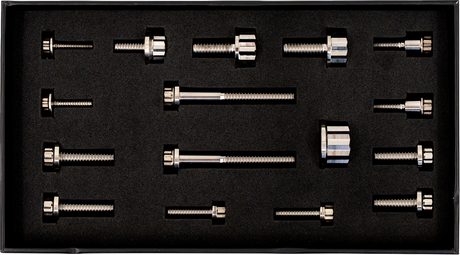 TRASK Bitchin' Bolts Hardware Kit - Titanium - M8 - Peg Mount TM-1050-F