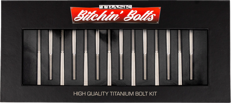 TRASK Bitchin' Bolts Hardware Kit - Titanium - M8 - Crankcase TM-1050-H