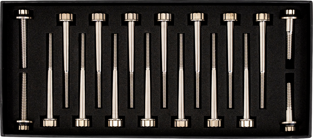 TRASK Bitchin' Bolts Hardware Kit - Titanium - M8 - Crankcase TM-1050-H