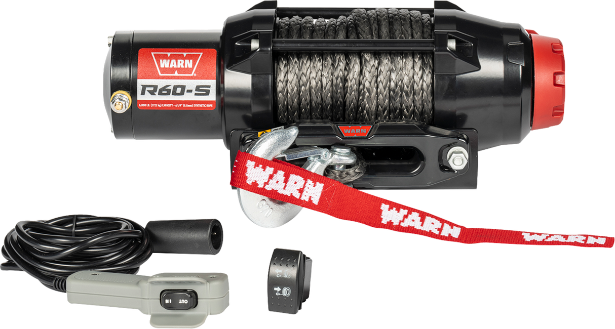 WARN R60-S Winch - Synthetic Rope - 50' 110060