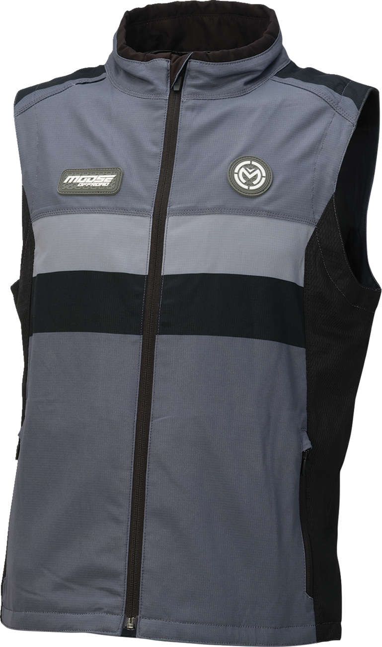 MOOSE OFFROAD Moto Vest - Gray/Black - Small 2830-0761