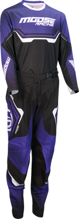 MOOSE OFFROAD Youth Qualifier? Pro Pants - Black/Purple/White - US 24 2903-2661