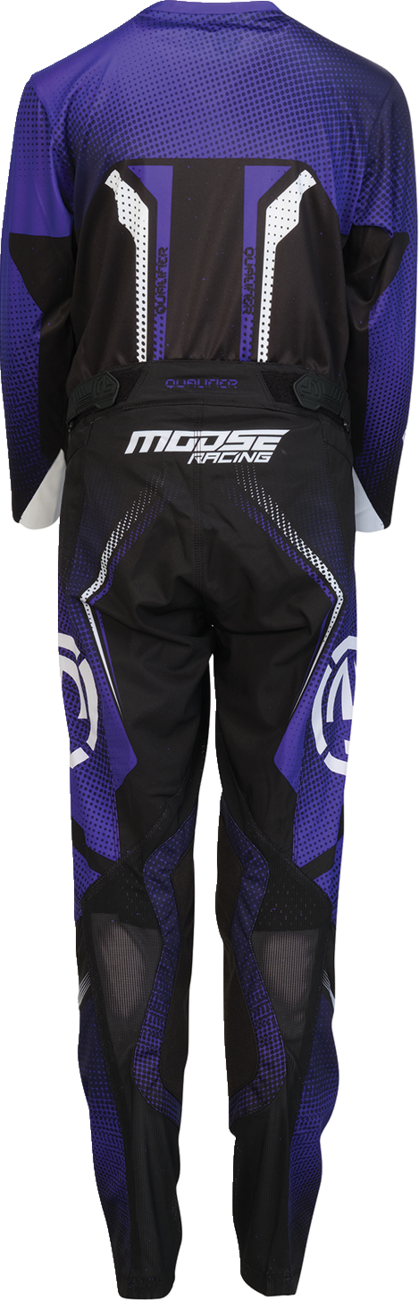 MOOSE OFFROAD Youth Qualifier? Pro Pants - Black/Purple/White - US 26 2903-2662