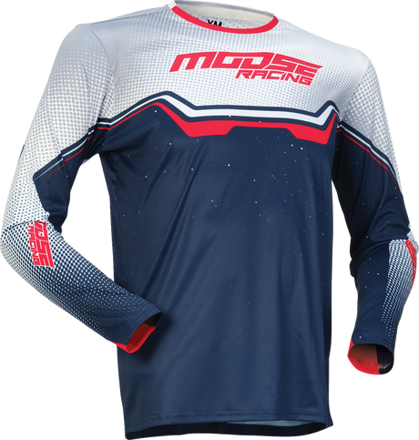 MOOSE OFFROAD Youth Qualifier? Jersey - Red/White/Blue - Large 2912-2629