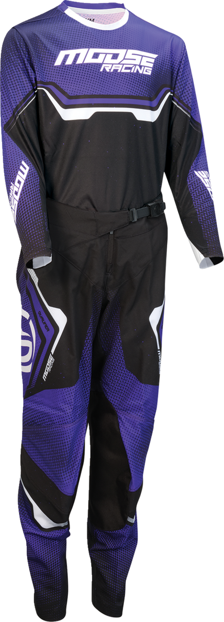 MOOSE OFFROAD Youth Qualifier? Jersey - Purple/Black/White - Medium 2912-2634