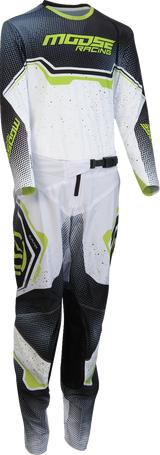 MOOSE OFFROAD Youth Qualifier? Jersey - White/Black/Green - XL 2912-2642