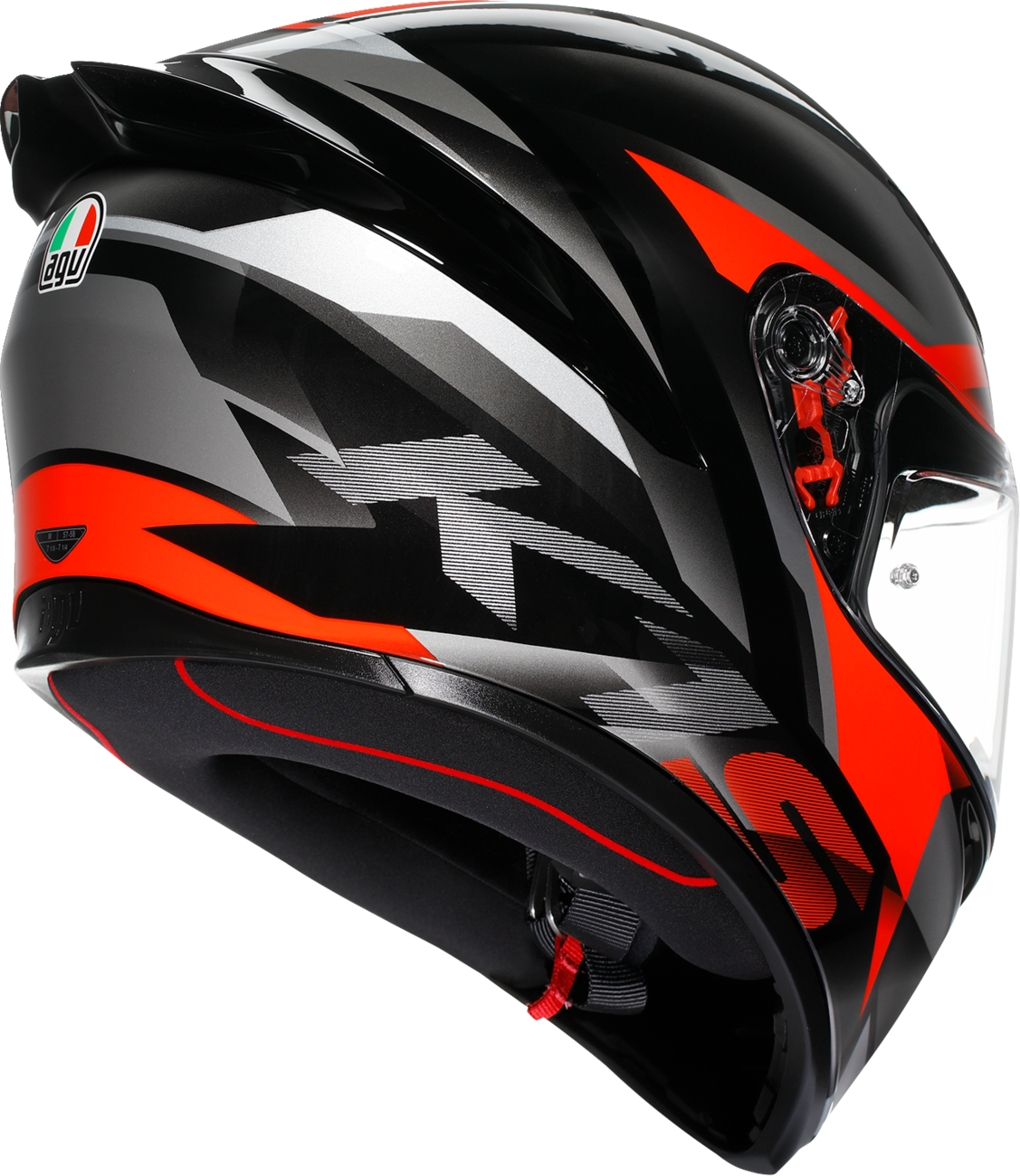 AGV K1 S Helmet - Fastlap - Black/Gray/Red - Small 2118394018064S