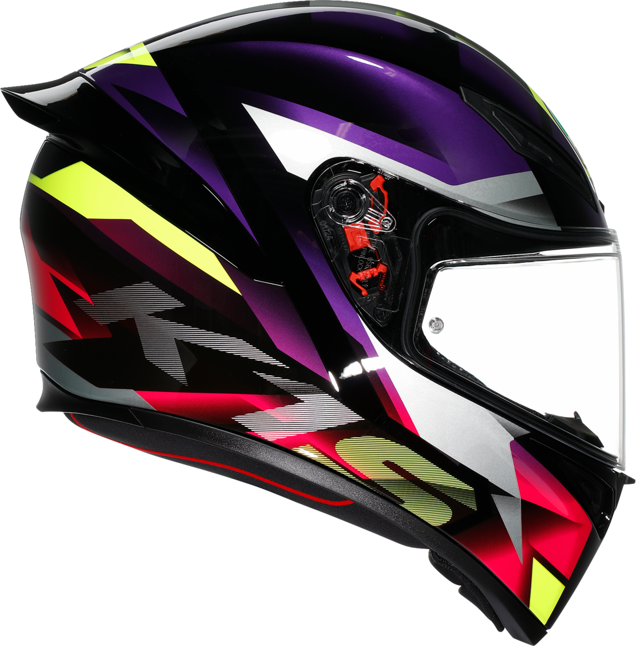 AGV K1 S Fastlap Helmet Black/Purple/Pink / M