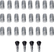 MOOSE OFFROAD Lug Nuts with Valve Stems - 12 mm x 1.50 - Chrome - Tapered - 24 Pack SP300MO207-24