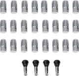 MOOSE OFFROAD Lug Nuts with Valve Stems - 12 mm x 1.50 - Chrome - Tapered - 24 Pack SP300MO207-24