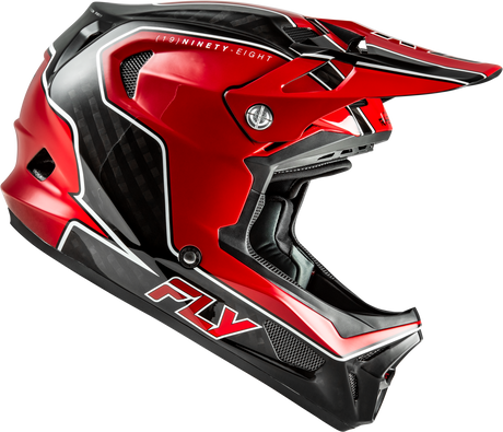 Werx R Flow Carbon Helmet Black Carbon/Red Sm