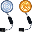 CUSTOM DYNAMICS Genesis? 4 Front Turn Signals - Amber/White GEN-4-AW-25ST