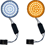 CUSTOM DYNAMICS Genesis? 4 Front Turn Signals - Amber/White GEN-4-AW-25ST