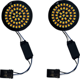 CUSTOM DYNAMICS Genesis? 4 Front Turn Signals - Amber/White GEN-4-AW-25ST