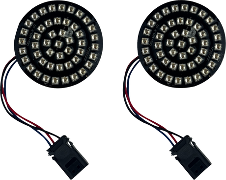 CUSTOM DYNAMICS Genesis? 4 Front Turn Signals - Red GEN-4-R-25ST