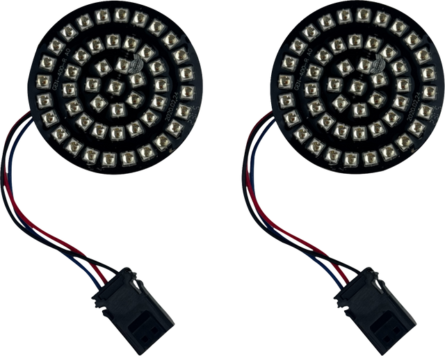 CUSTOM DYNAMICS Genesis? 4 Front Turn Signals - Red GEN-4-R-25ST