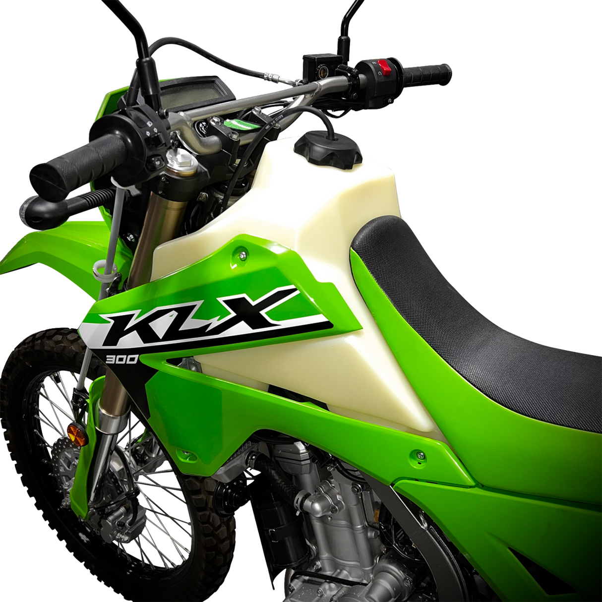IMS PRODUCTS INC. Large-Capacity Gas Tank - Natural - Kawasaki - 3.8 Gallon 113166-N2