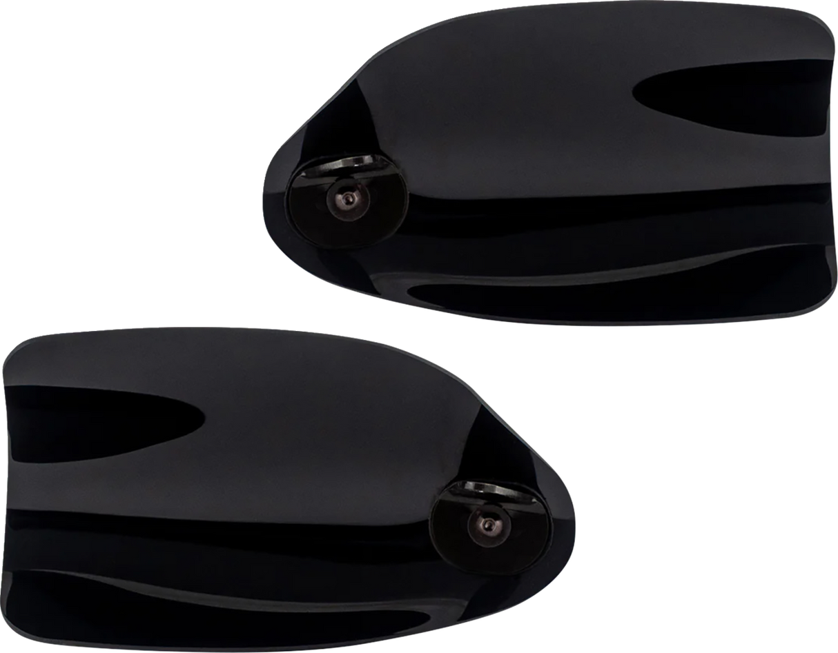 KLOCK WERKS Flare? Handguards - Harley-Davidson Cable Clutch - Black KWS-01-0120-CC