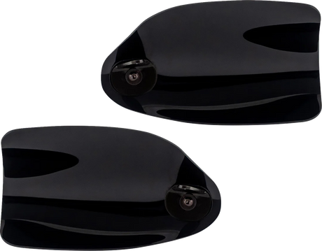 KLOCK WERKS Flare? Handguards - Harley-Davidson Cable Clutch - Black KWS-01-0120-CC