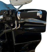 KLOCK WERKS Flare? Handguards - Harley-Davidson Hydraulic Clutch - Black KWS-01-0120-HC