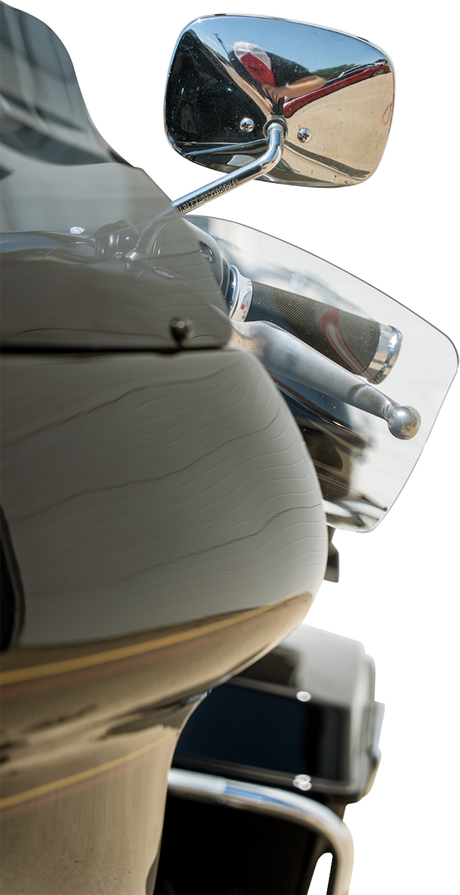 KLOCK WERKS Flare? Handguards - Harley-Davidson Cable Clutch - Clear KWS-01-0121-CC