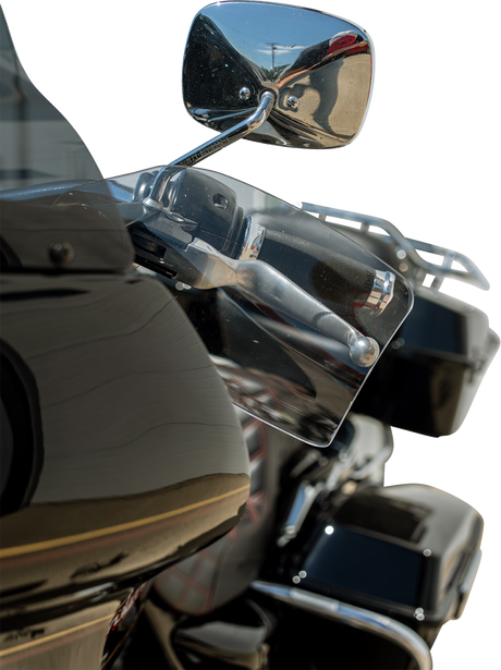 KLOCK WERKS Flare? Handguards - Harley-Davidson Cable Clutch - Clear KWS-01-0121-CC