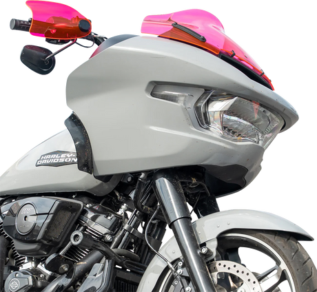 KLOCK WERKS Flare? Handguards - Harley-Davidson Cable Clutch - Pink Ice KWS-01-0124-CC